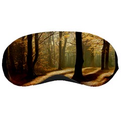 Autumn Nature Woodland Woods Trees Sleeping Mask by Jancukart