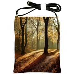 Autumn Nature Woodland Woods Trees Shoulder Sling Bag