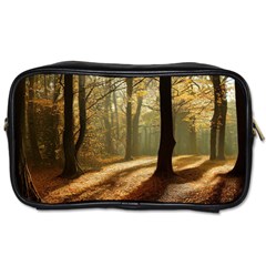 Autumn Nature Woodland Woods Trees Toiletries Bag (one Side) by Jancukart