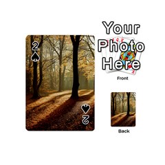 Autumn Nature Woodland Woods Trees Playing Cards 54 Designs (mini) by Jancukart