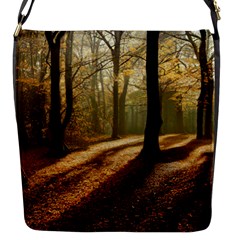 Autumn Nature Woodland Woods Trees Flap Closure Messenger Bag (s) by Jancukart