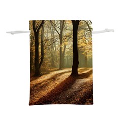 Autumn Nature Woodland Woods Trees Lightweight Drawstring Pouch (l) by Jancukart