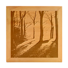 Autumn Nature Woodland Woods Trees Wood Photo Frame Cube by Jancukart