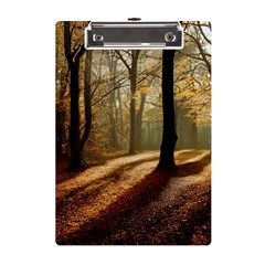 Autumn Nature Woodland Woods Trees A5 Acrylic Clipboard by Jancukart