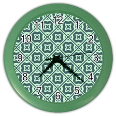 Pattern 8 Color Wall Clock by GardenOfOphir