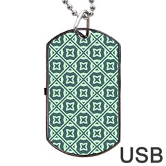 Pattern 8 Dog Tag Usb Flash (two Sides) by GardenOfOphir