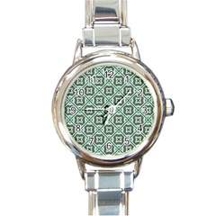 Pattern 11 Round Italian Charm Watch by GardenOfOphir