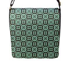 Pattern 11 Flap Closure Messenger Bag (l) by GardenOfOphir