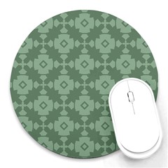 Sophisticated Pattern Round Mousepad