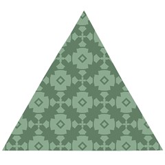 Sophisticated Pattern Wooden Puzzle Triangle by GardenOfOphir