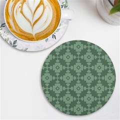 Sophisticated Pattern Uv Print Round Tile Coaster by GardenOfOphir