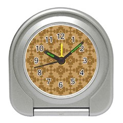 Pattern 5 Travel Alarm Clock by GardenOfOphir