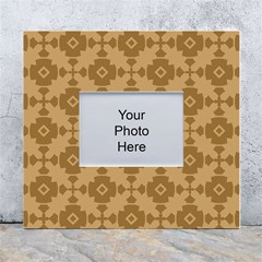 Pattern 5 White Wall Photo Frame 5  X 7  by GardenOfOphir