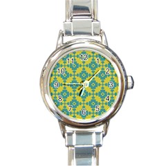 Pattern 4 Round Italian Charm Watch by GardenOfOphir