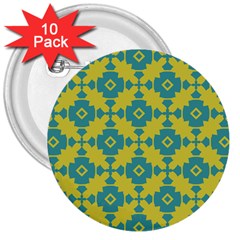 Pattern 4 3  Buttons (10 Pack)  by GardenOfOphir