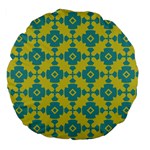 Pattern 4 Large 18  Premium Flano Round Cushions Back