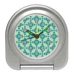 Pattern 3 Travel Alarm Clock by GardenOfOphir