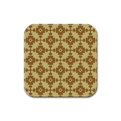 Pattern 6 Rubber Square Coaster (4 Pack) by GardenOfOphir