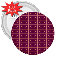 Pattern 9 3  Buttons (100 Pack)  by GardenOfOphir