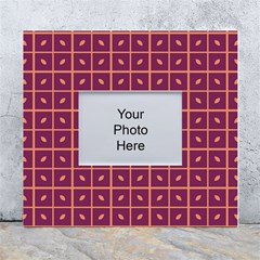 Pattern 9 White Wall Photo Frame 5  X 7 