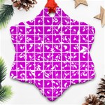 Pattern 8 Snowflake Ornament (Two Sides) Front