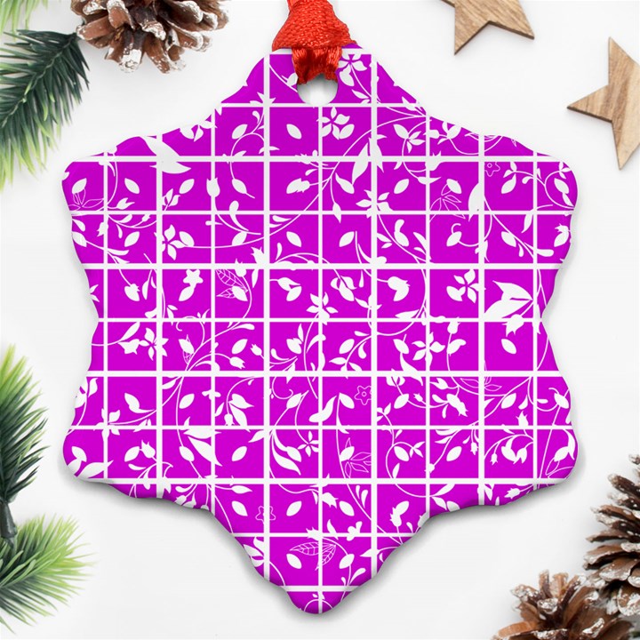 Pattern 8 Snowflake Ornament (Two Sides)