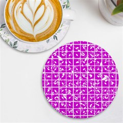 Pattern 8 Uv Print Round Tile Coaster by GardenOfOphir