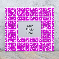 Pattern 8 White Wall Photo Frame 5  X 7  by GardenOfOphir