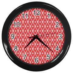 Pattern 10 Wall Clock (black) by GardenOfOphir