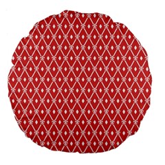 Pattern 10 Large 18  Premium Flano Round Cushions by GardenOfOphir