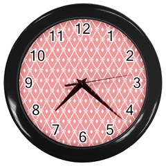 Pattern 11 Wall Clock (black) by GardenOfOphir