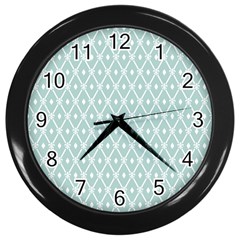 Pattern 12 Wall Clock (black) by GardenOfOphir