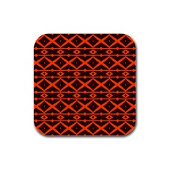 Pattern 14 Rubber Square Coaster (4 Pack) by GardenOfOphir