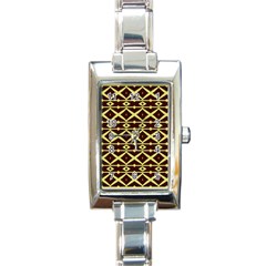 Pattern 15 Rectangle Italian Charm Watch by GardenOfOphir