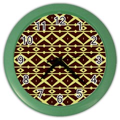 Pattern 15 Color Wall Clock by GardenOfOphir