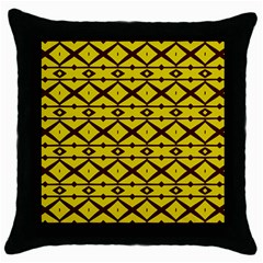 Pattern 16 Throw Pillow Case (black) by GardenOfOphir