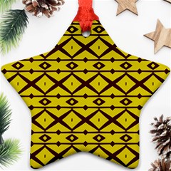 Pattern 16 Star Ornament (two Sides) by GardenOfOphir