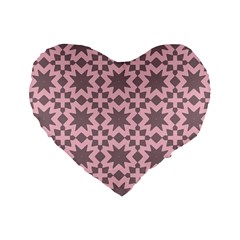 Pattern 19 Standard 16  Premium Heart Shape Cushions by GardenOfOphir