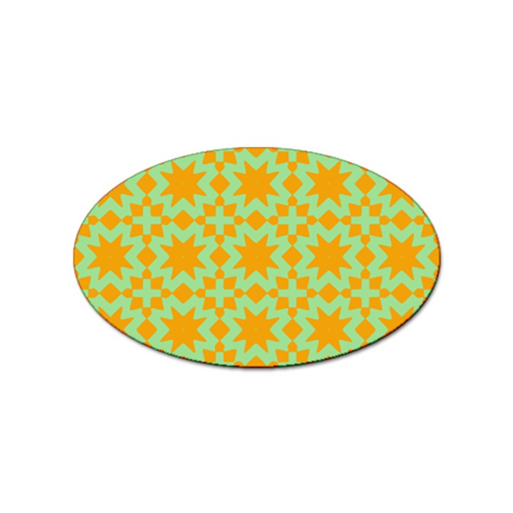 Pattern 21 Sticker Oval (10 pack)