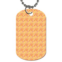 Peach Leafs Dog Tag (two Sides) by Sparkle