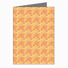 Peach Leafs Greeting Cards (pkg Of 8)