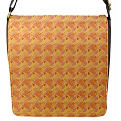 Peach Leafs Flap Closure Messenger Bag (s) by Sparkle