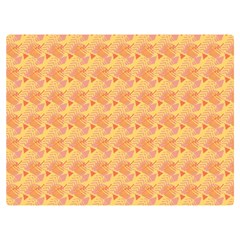 Peach Leafs Premium Plush Fleece Blanket (extra Small) by Sparkle