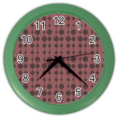 Pattern 22 Color Wall Clock by GardenOfOphir