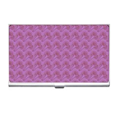 Violet Flowers Business Card Holder