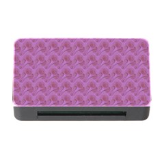 Violet Flowers Memory Card Reader with CF