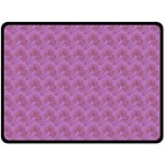 Violet Flowers Fleece Blanket (Large) 80 x60  Blanket Front