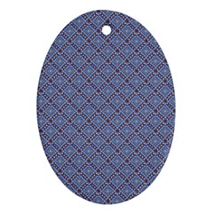 Blue Diamonds Ornament (oval) by Sparkle