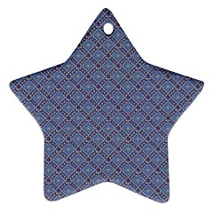 Blue Diamonds Ornament (star)