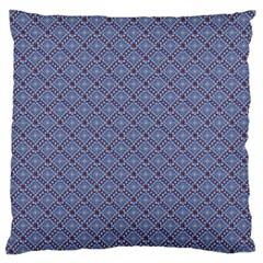 Blue Diamonds Large Cushion Case (one Side) by Sparkle